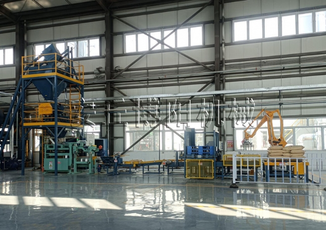 全自動包裝機+碼垛機械手生產線