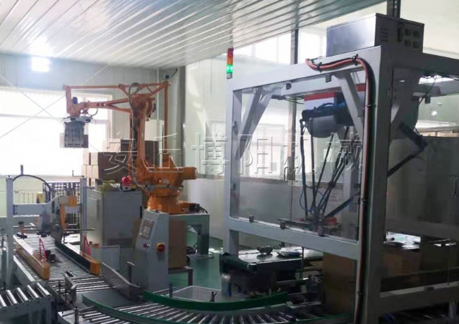 全自動裝箱碼垛機